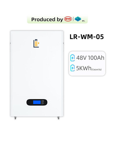 48V 100Ah 5KWh Wall-mounted LiFePO4 Solar Energy Storage Battery Residential Solar System Used Together with Photovoltaic Panels and Solar Inverter