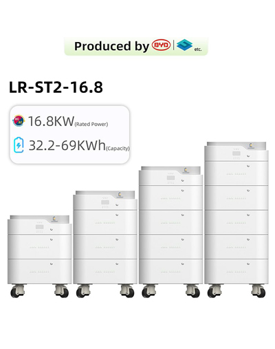 BYD Battery 16.8kw 32.2Kwh-69Kwh All In One Stackable Solar Energy Storage System