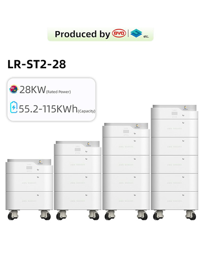 BYD Battery 28kw 55.2Kwh-115Kwh All In One Stackable Solar Energy Storage System