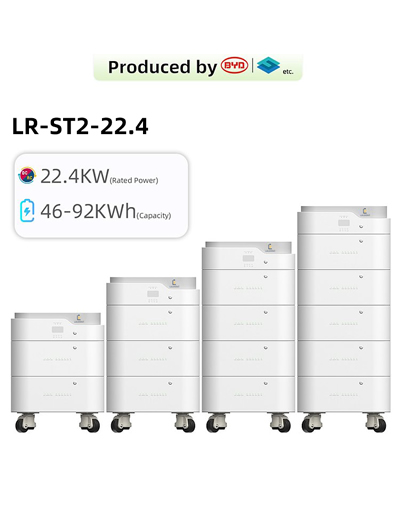 BYD Battery 22.4kw 46Kwh-92Kwh All In One Stackable Solar Energy Storage System